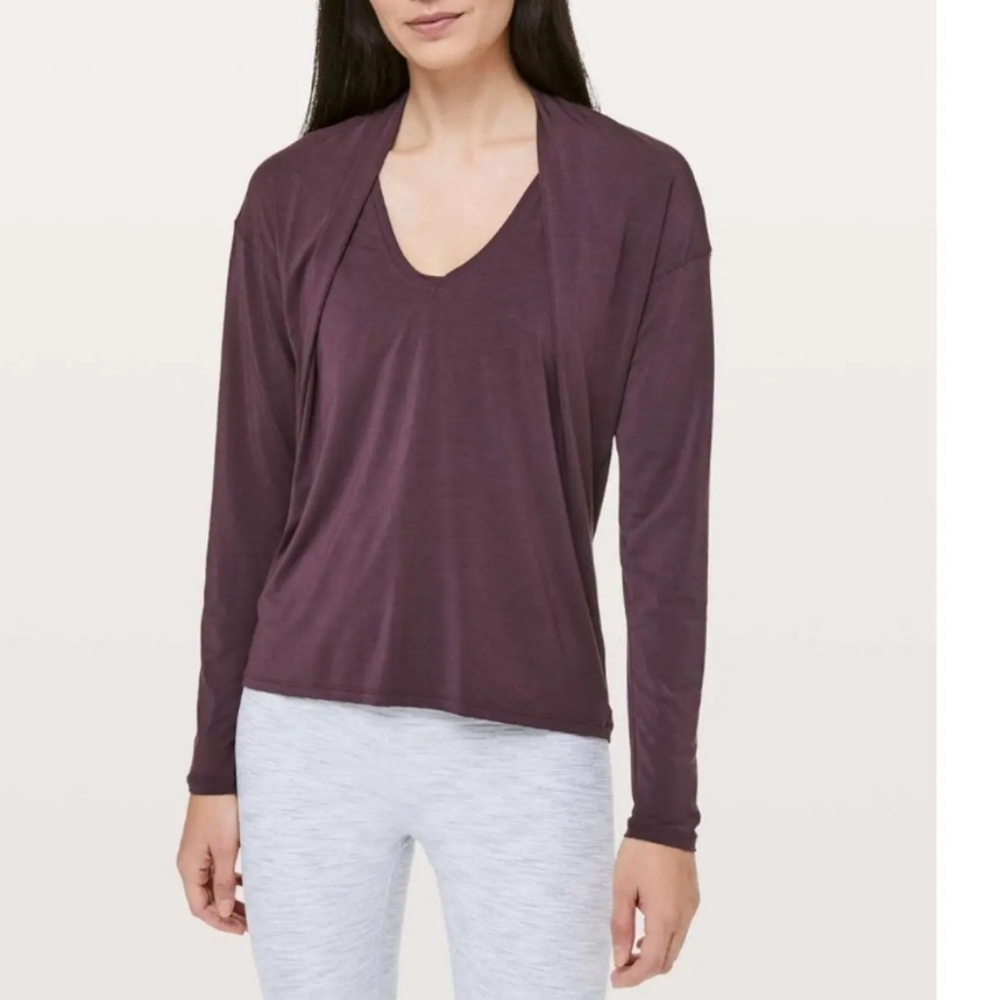 Lululemon Deep Stretch Arctic Plum Long Sleeve Shirt 2